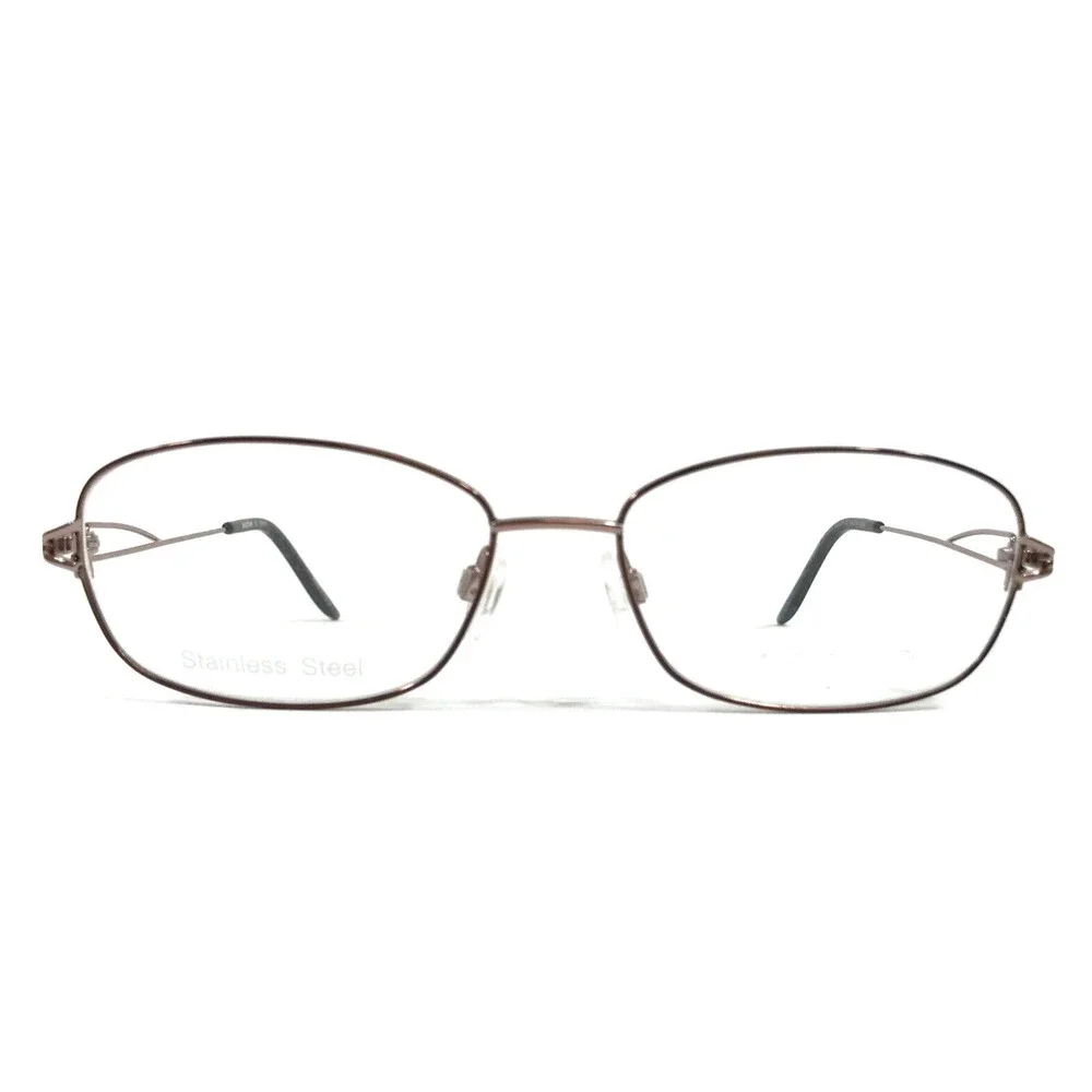 Aristar by Charmant Eyeglasses Frames AR18411 535 Brown Rectangle 54-16-135